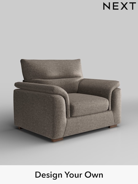 Plush Chenille/Mink Brown Hayden Highback (W43930) | £850