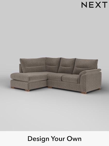 Plush Chenille/Mink Brown Hayden Highback (W43930) | £1,825