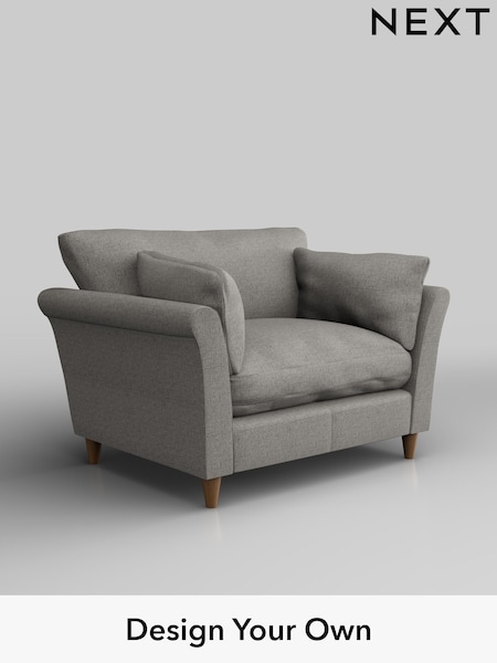 Woven Chenille Easy Clean/Light Grey Hartley Relaxed Sit (W43939) | £1,025