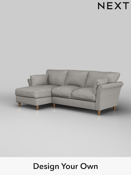 Woven Chenille Easy Clean/Light Grey Hartley Relaxed Sit (W43939) | £1,899