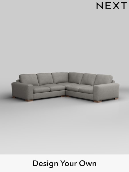 Woven Chenille Easy Clean/Light Grey Houghton Deep Sit (W43941) | £2,775