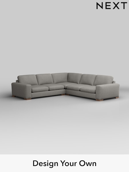 Woven Chenille Easy Clean/Light Grey Houghton Deep Sit (W43941) | £2,875