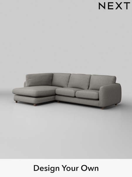 Woven Chenille Easy Clean/Light Grey Aiden (W43942) | £1,825