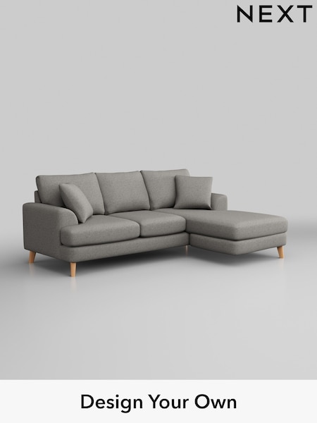 Woven Chenille Easy Clean/Light Grey Parker (W43948) | £1,775