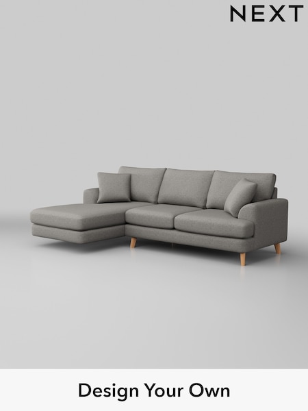 Woven Chenille Easy Clean/Light Grey Parker (W43948) | £2,150
