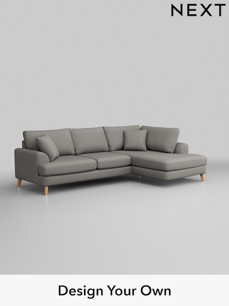 Woven Chenille Easy Clean/Light Grey Parker (W43948) | £2,250