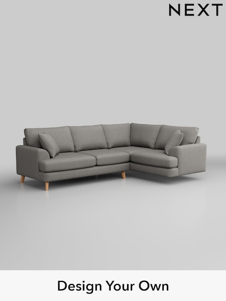 Woven Chenille Easy Clean/Light Grey Parker (W43948) | £2,325