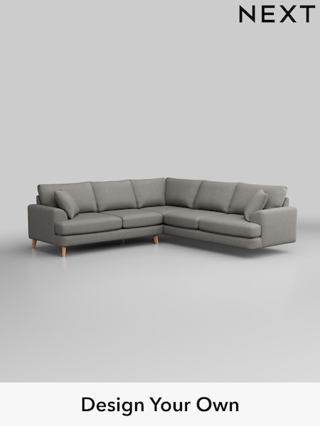 Woven Chenille Easy Clean/Light Grey Parker (W43948) | £2,725