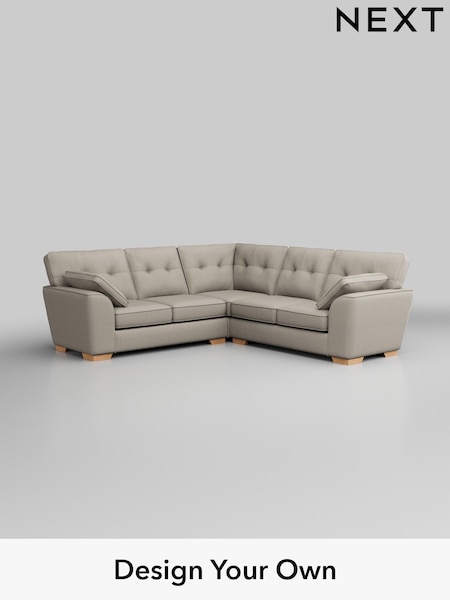 Tweedy Chenille/Oyster Stamford Buttoned Back (W43981) | £2,275