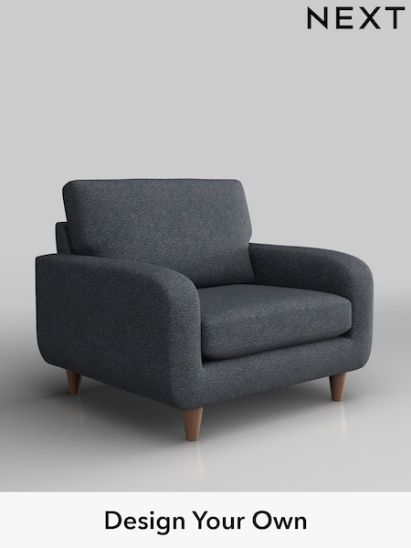 Tweedy Chenille/Navy Blue Camden (W44001) | £550
