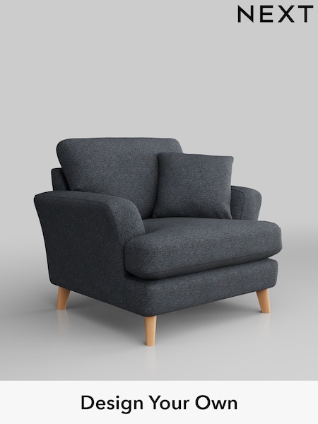 Tweedy Chenille/Navy Blue Conway Relaxed Sit (W44002) | £775