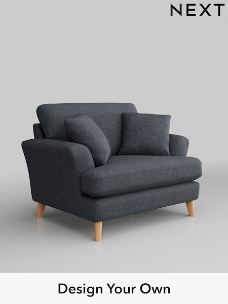 Tweedy Chenille/Navy Blue Conway Relaxed Sit (W44002) | £875