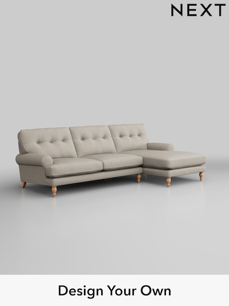 Tweedy Chenille/Oyster Erin Buttoned Back Deep Sit (W44005) | £1,850