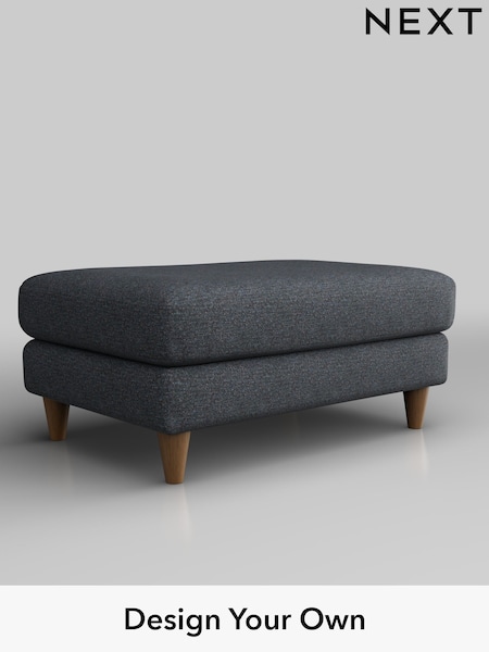 Tweedy Chenille/Navy Blue Hartley Highback Relaxed Sit (W44007) | £375