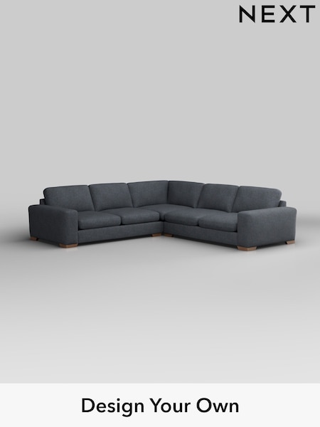 Tweedy Chenille/Navy Blue Houghton Deep Sit (W44009) | £2,725