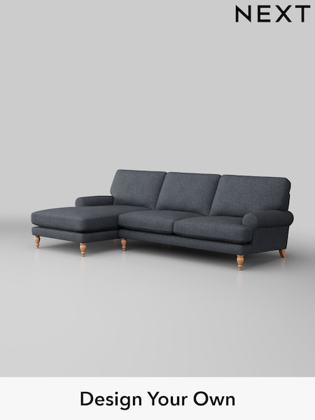 Tweedy Chenille/Navy Blue Erin Deep Relaxed Sit (W44010) | £1,850