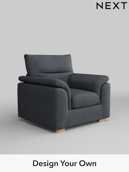 Tweedy Chenille/Navy Blue Hayden Highback (W44011) | £650