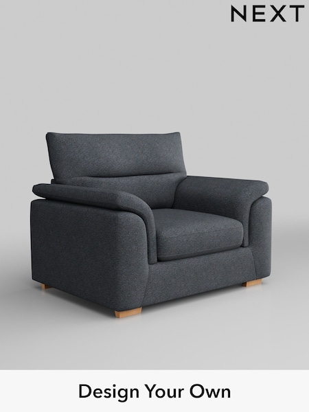 Tweedy Chenille/Navy Blue Hayden Highback (W44011) | £750