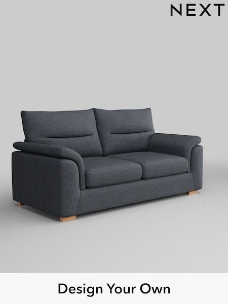 Tweedy Chenille/Navy Blue Hayden Highback (W44011) | £1,125