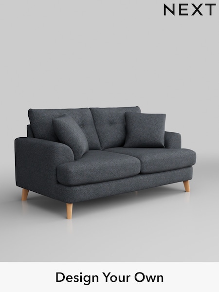 Tweedy Chenille/Navy Blue Parker Buttoned Back (W44020) | £1,199