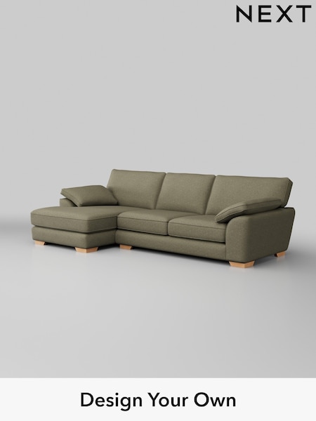 Tweedy Chenille/Mid Moss Green Stamford Grand Relaxed Sit (W44033) | £2,399
