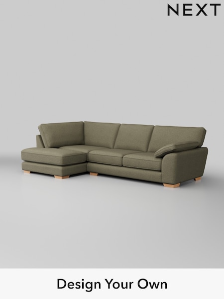 Tweedy Chenille/Mid Moss Green Stamford Grand Relaxed Sit (W44033) | £2,375