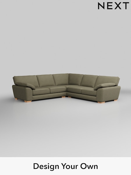 Tweedy Chenille/Mid Moss Green Stamford Grand Relaxed Sit (W44033) | £2,875