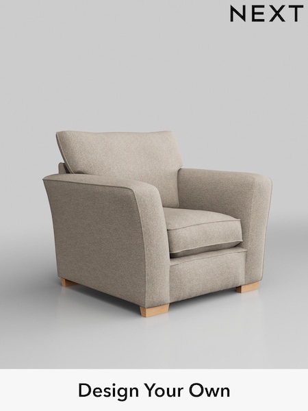 Tweedy Chenille/Mid Natural Heath Highback (W44035) | £650