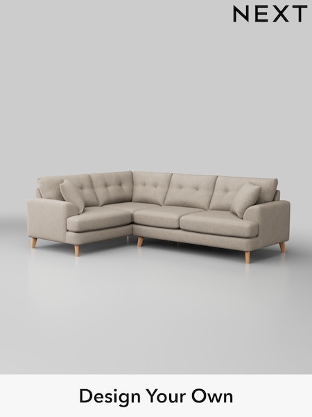 Tweedy Chenille/Mid Natural Parker Buttoned Back (W44043) | £2,225