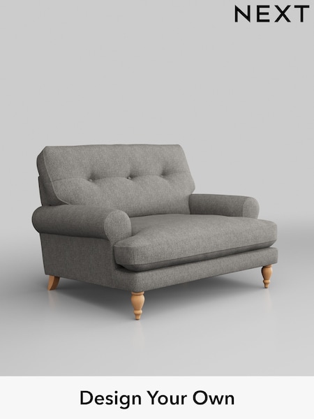 Tweedy Chenille/Mid Grey Erin Buttoned Back Deep Sit (W44058) | £875