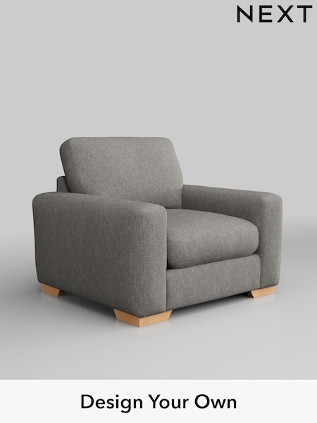 Tweedy Chenille/Mid Grey Houghton Deep Relaxed Sit (W44059) | £825