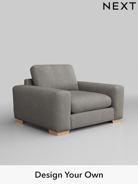Tweedy Chenille/Mid Grey Houghton Deep Relaxed Sit (W44059) | £925