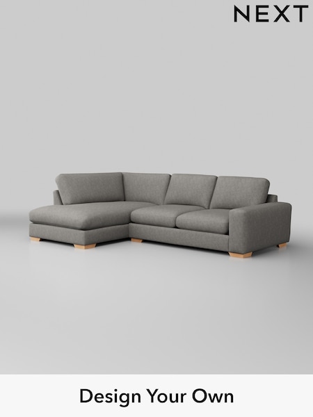 Tweedy Chenille/Mid Grey Houghton Deep Relaxed Sit (W44059) | £2,150