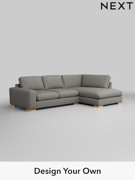 Tweedy Chenille/Mid Grey Houghton Deep Relaxed Sit (W44059) | £2,150