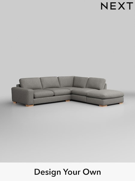Tweedy Chenille/Mid Grey Houghton Deep Relaxed Sit (W44059) | £2,475