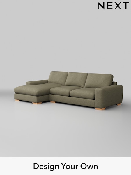 Tweedy Chenille/Mid Moss Green Houghton Deep Sit (W44068) | £2,099