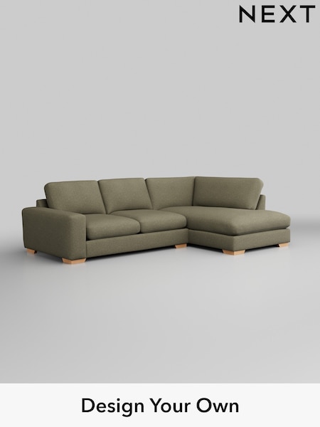 Tweedy Chenille/Mid Moss Green Houghton Deep Sit (W44068) | £2,099