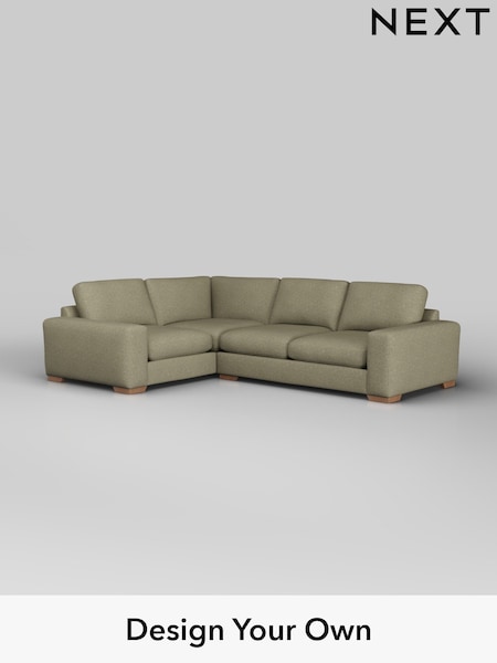 Tweedy Chenille/Mid Moss Green Houghton Deep Sit (W44068) | £2,425