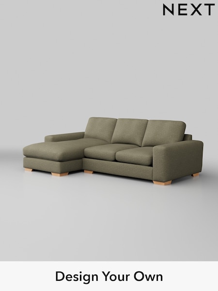 Tweedy Chenille/Mid Moss Green Houghton Deep Relaxed Sit (W44070) | £1,975