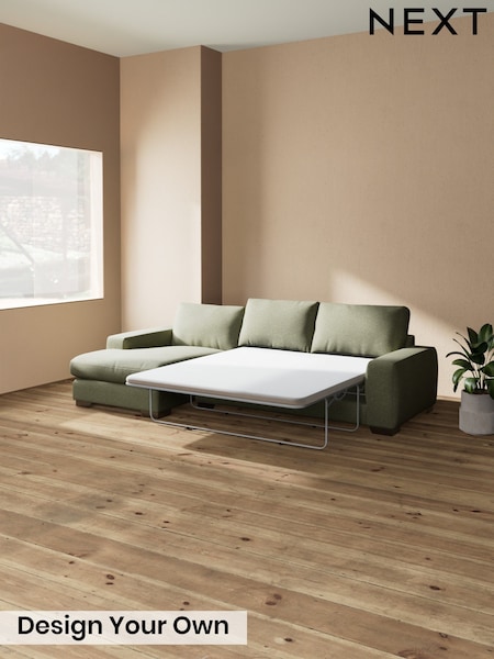 Tweedy Chenille/Mid Moss Green Houghton Deep Relaxed Sit (W44070) | £2,675