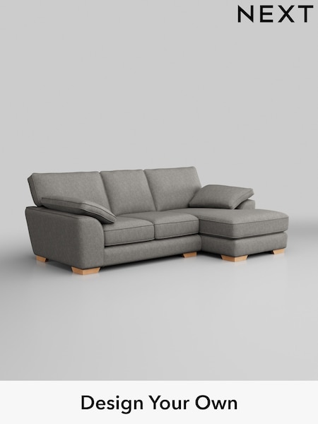 Tweedy Chenille/Mid Grey Stamford Grand Relaxed Sit (W44076) | £2,125