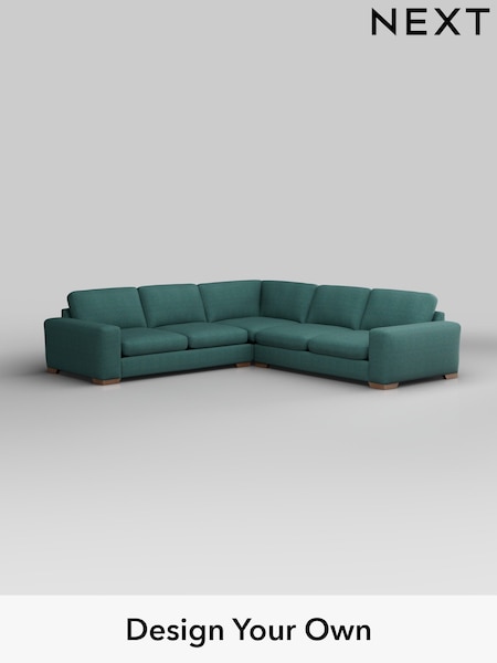 Tweedy Chenille/Dark Teal Green Houghton Deep Sit (W44088) | £2,725