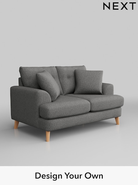 Tweedy Chenille/Dark Grey Parker Buttoned Back (W44102) | £1,099