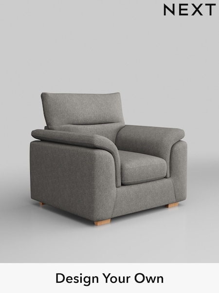 Tweedy Chenille/Mid Grey Hayden Highback (W44107) | £650