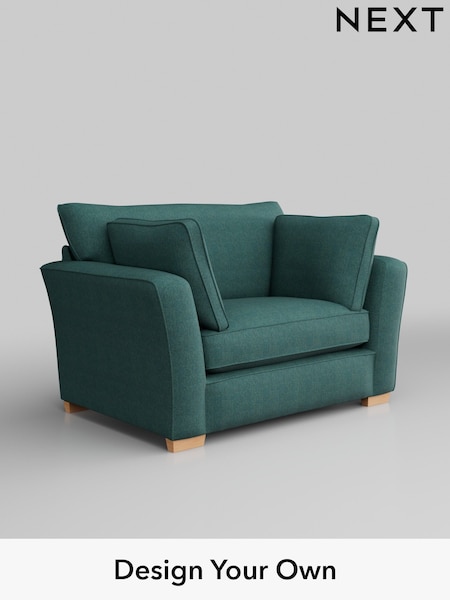 Tweedy Chenille/Dark Teal Green Heath Highback (W44108) | £750