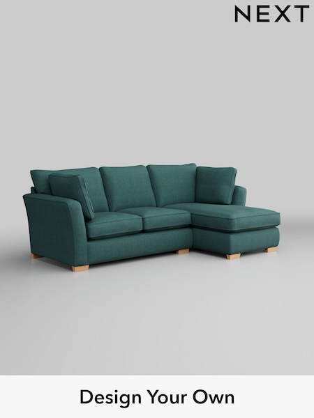 Tweedy Chenille/Dark Teal Green Heath Highback (W44108) | £1,750