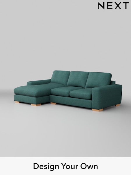 Tweedy Chenille/Dark Teal Green Houghton Deep Relaxed Sit (W44109) | £1,975