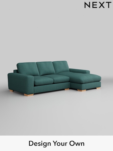 Tweedy Chenille/Dark Teal Green Houghton Deep Relaxed Sit (W44109) | £1,975