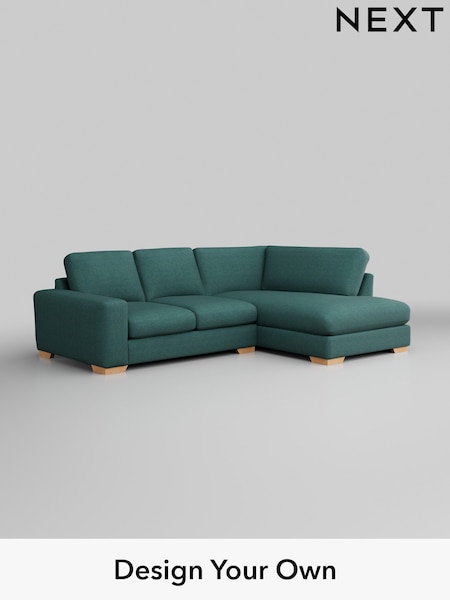 Tweedy Chenille/Dark Teal Green Houghton Deep Relaxed Sit (W44109) | £2,050