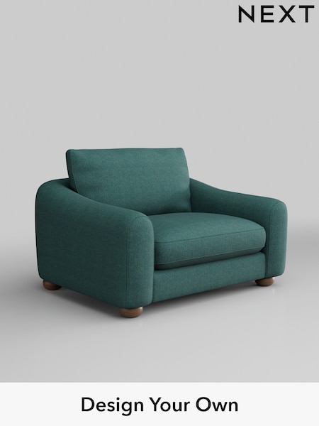 Tweedy Chenille/Dark Teal Green Arches (W44124) | £825